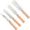 Fychuo Set di 4 seghe a mano giapponesi, affilate, piatte, grandi e piccole, 31 cm, strumenti per la lavorazione del legno, argento