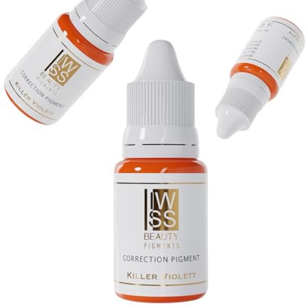 Permanent Makeup Pigment IWSS Beauty Korrektor Farbe orange Killer Violett, PMU Farben 6 ml, Augenbrauen Pigmente, REACH Farben, Tattoo Farben, Tattoo Pigmente, PMU Zubehör, PMU Korrektor.