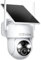 CZEview 2K Camara Vigilancia WiFi Exterior Solar, sin Cable con Batería, Seguridad Camaras Vigilancia Domicilio WiFi, Humana/PIR Sirena, Visión Nocturna Color, IP65 (Blanco)