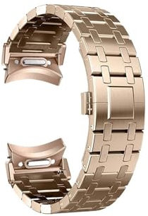 Cinturino for orologio in acciaio inossidabile No Gap Adatto for Samsung Galaxy Watch 6 5 4 / classic / 5pro(Rose gold,For Galaxy 6classic 47mm)