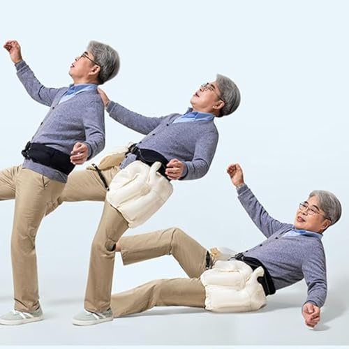 Intelligenter Anti-Fall-GüRtel Mit FernüBerwachungsalarm, Leichter Airbag-GüRtel, 0,08S Pop-Up Mit App FüR äLtere Menschen Und Menschen Mit Schwacher Gesundheit,L