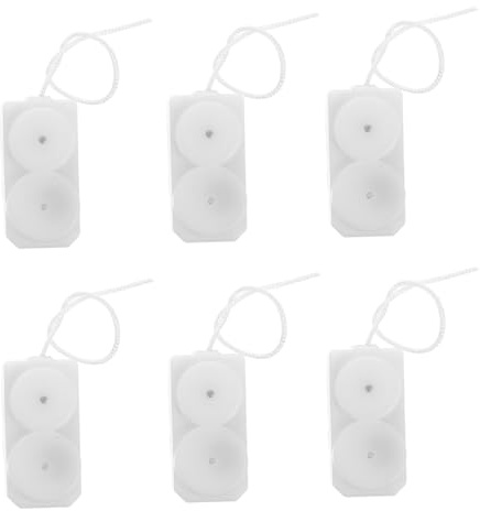 Kleiner Vibrationsbewegung für Plüschtiere 6 Stück, 3,5x1,7x1,7cm | Kunststoff und Polyester, mit Zugseil, Weiß, Leicht, Wiederverwendbar, Tragbar für Selbstgemacht Spielzeug