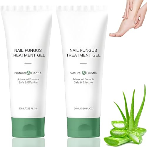 Nail Care Gel, 2-Pack, 20 ml Squeeze Tubes, 40 ml Total, Flip-Top Caps | For Routine Fingernail And Toenail Maintenance, Direct Dispensing, Compact Storage, Use During Home Manicures And Pedicures