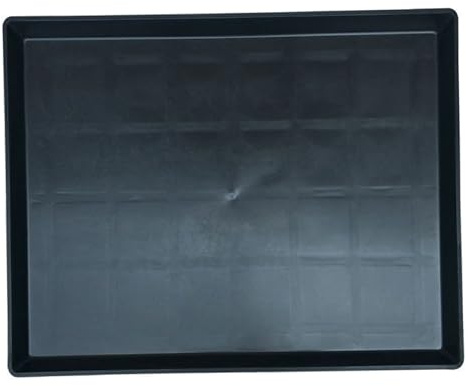 Lawnrden Large Size Trays, Dog Crate Tray Black Replacement Pan Plastic Base Tray for Dog Cage Crate Black Cleaning for Pet Cages Crates Kennels Dogs 23.03 X 16.26 X 1.18 Inch.