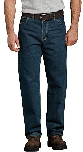 Dickies Jeans da Falegname a vestibilità Rilassata da Uomo, Kaki (Khaki Tint), 46W x 30L