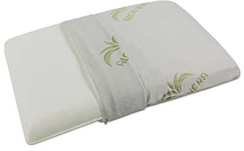 Baldiflex - Cuscino in Memory Foam, Modello Saponetta, Fodera in Aloe Vera