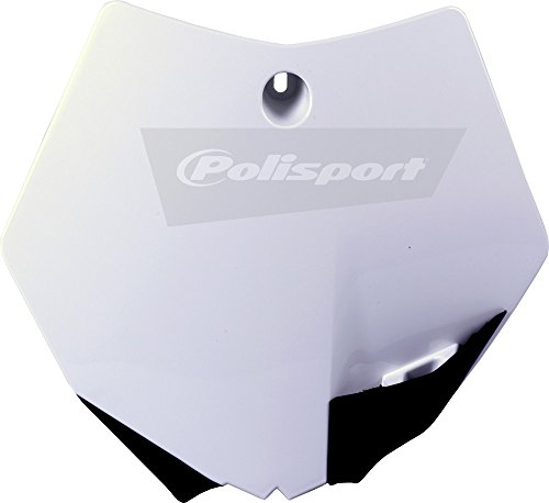POLISPORT 8664700016 - Portanúmeros frontal réplica OEM fabricado en plástico brillante duradero y resistente compatible con motocicletas KTM en color blanco