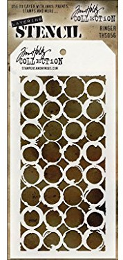 Stempel anonymoustim Holtz Layered Schablone 4.125-inch X 8.5-inch-Ringer, andere, Mehrfarbig