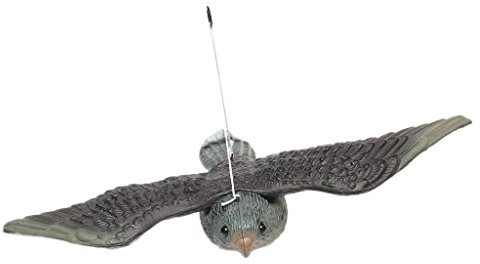 Modelo Esculturas de Pájaro Paloma Halcón de Vuelo Control Plagas Espantapájaros Scarer Trampa Decoración Jardín