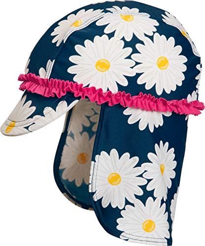 Playshoes Mädchen UV-Schutz Mütze Margerite 461179, 11 - Marine, 53