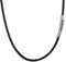 PROSTEEL Kunstleder Halskette/Armband Schwarz geflochten Lederkette Lederband Damen Herren Kette für Anhänger 2mm breit mit Edelstahl Verschluss(46cm/18)