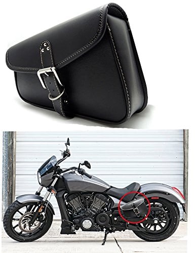 1 Stück Motorrad Satteltaschen Leder PU wasserdichte Links Satteltasche Motorrad Side Gepäck Werkzeugtasche Schwarz