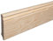 REESE Sockelleiste aus Holz | FICHTE | Massivholz-Fußleisten für Laminat Vinyl Parkettt | Hamburger/Berliner Profil | 100mm | Fichte roh geschliffen