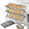 Arbelle Innovations 3-Tier Collapsible Cooling Rack Expandable & Collapsible Cookie Wire Baking Foldable Cooling Racks Premium Quality And Sturdy Legs Ideal For Baking Supplies, 10''x16''x12'', Black