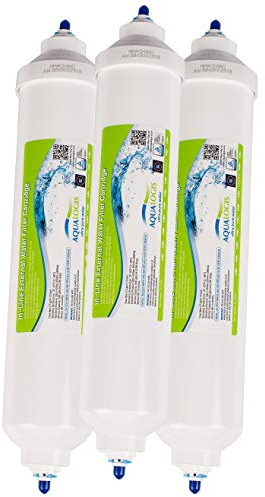 Aqualogis Water Filter Replacement for Samsung DA29-10105J DA29-10105J HAFEX/EXP, WSF-100, DA99 02131B, EF9603, HAIER LG Refrigerator Inline Water Filter (3pack)