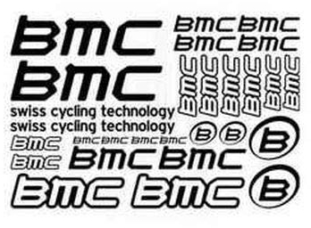 myrockshirt BMC Bike Sponsorset Aufkleber Sticker ca.30cm Aufkleber Autoaufkleber Sticker Decal ohne Hintergrund UV&Waschanlagenfest