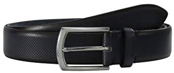 LLOYD-Herren-Voll-Ledergürtel 35 mm perforiert Kanten-Finish 12-NAVY 100