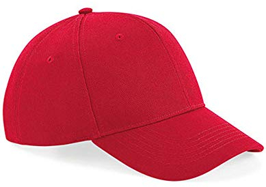 Beechfield Ultimate 6 Panel Cap Rot Classic Red One Size