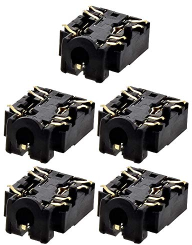 POFET Lot de 5 connecteurs Jack 3,5 mm pour Manette Xbox One S Slim,Port connecteur Casque de 3,5 mm Prise Casque Jack Plug