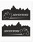 4R Quattroerre.it 9170 Kit Adventure Stickers Adesivi per Bauletti Moto Montagna, 20 x 24 cm