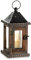 Romadedi Laterne Holz Holzlaternen für Kerzen - Windlicht Gartenwindlicht Hängend Kerzenständer Landhaus Deko Vintage Ornament Innen Außen Laternen Für Hochzeit und Weihnachten Tischdeko, Braun 28cm