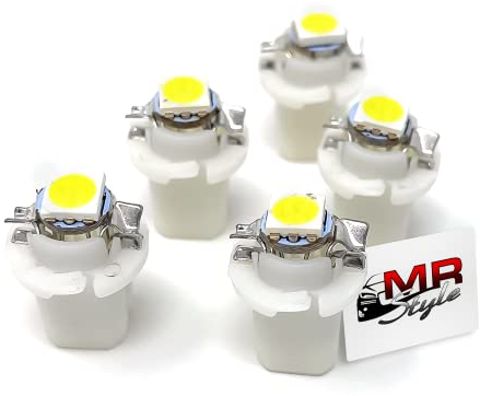 MR-Style Set Aufkleber und 5x high Power LED Tachobeleuchtung (weiß) kompatibel mit Opel Astra G 1998-2005, Instrumentenbeleuchtung Umbauset