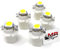 MR-Style Set Aufkleber und 5x high Power LED Tachobeleuchtung (weiß) kompatibel mit Opel Astra G 1998-2005, Instrumentenbeleuchtung Umbauset