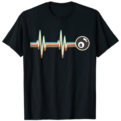 Vintage Retro Billard Acht Billard Snooker T-Shirt