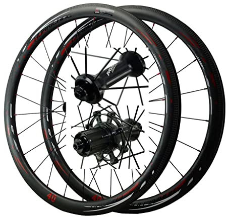 lzdasczz 50MM Carbon Rennrad Laufradsatz Drahtreifen Felge 700C V Bremse 55mm Matt Rennrad Räder 25mm Breite 45# Speichen Nur 1830g