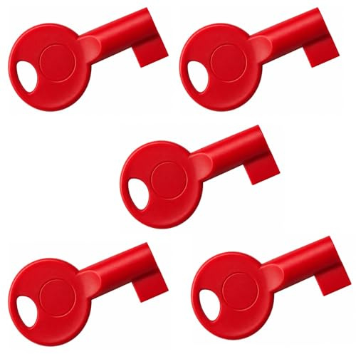 C-TEC Fire Alarm Panel Key (Pack of 5) Replacement S-KEY for CFP, XFP & ZFP Fire Alarm Control Panels – Spare Reset, Test & Access Key for Maintenance Engineers & Facilities Management