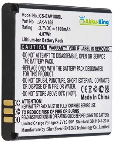 Akku kompatibel mit Emporia AK-V188 - Li-Ion 1100mAh - für Touch Smart
