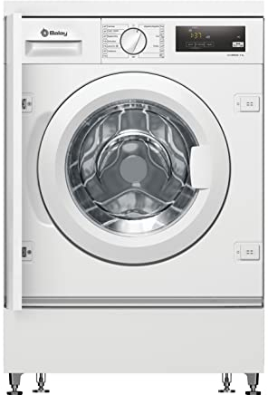 Balay Lavadora Integrable, 60 cm, Motor ExtraSilencio, AquaControl Plus, Blanco, 3TI983B.