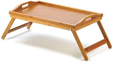 Faltbarer tragbarer Bambus-Laptop-Schreibtisch Notebook-Schreibtisch Einfacher Esstisch für Schlafsofa Laptop-Tisch auf dem Bett Picknicktische (Color : 50x30CM) (50x30cm)