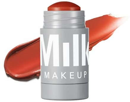 Milch Makeup Lippe + Wange, Swerve (Terrakotta) - 0,21 fl oz - Creme Rouge & Lippenfarbe - Baubar & mischbar - 1.000+ Wischbewegungen pro Stick - Nicht komedogen - Vegan, tierversuchsfrei