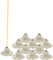Sterling Ventures Cotton String Mop Heads Set Of 10 (1 EXTRA MOP FREE MS PY14 - Metal) With Wooden Handle 120cm Strong Lightweight Easy to Use Replacement Head for Home & Ofice Effective Cleaning
