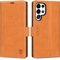 SHIELDON Hülle für Galaxy S24 Ultra 5G, Case [Echtleder] [4 Kartenfächer] [RFID Blocker] [Ständer] Stoßfest TPU Innenhülle Klapphülle Lederhülle Kompatibel mit Galaxy S24 Ultra 2024 6,8 - Braun