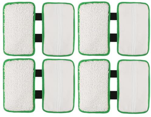 Replacement Pads Refill for Shark Sonic Duo Hardwood Floor Cleaner KD450W, KD400W, SP1000, XTCRU500 ZZ500, ZZ510, Washable & Reusable Microfiber Floor Cleaning Pads (4 Pack)