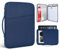 12.9 Inch iPad Pro Sleeve Case for iPad Air 13 M2 M3/ Pro M4 2024 w/Magic Keyboard,iPad Pro 12.9 M2 M1 2022 2021 6th 5th Generation/iPad Pro 12.9 4th 3rd Protective Bag with Accessory Pocket(Blue)