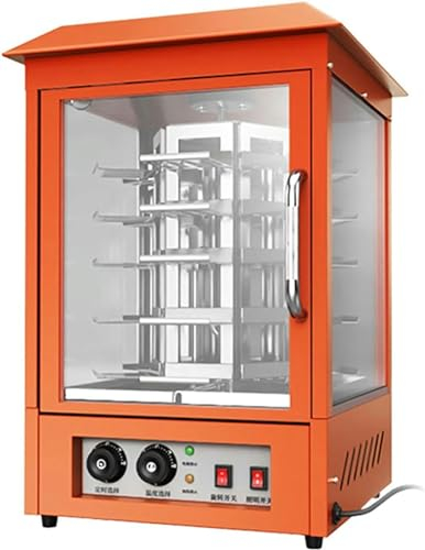 Horno para pizza de 2800 W, horno para batata de acero inoxidable, horno para batata giratorio de 360°, temporizador de 1 a 60 minutos, selección de temperatura de 50 a 250 ℃, vidrio a prueba B