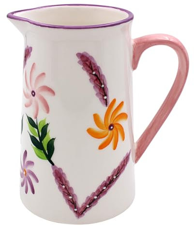 Lesser & Pavey Lynsey Johnstone Sunflowers Jug for All Types of Kitchen | Ceramic Jug for Multiple Use in The Kitchen | Beautiful Jug for Milk or Cream | Jugs for Everday Use