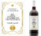 Set di 5 adesivi personalizzati per bottiglie di vino, annuncio originale di gravidanza, bambino durante il percorso, incinta, annuncio nascita papà mamma nonni (castello della felicità)