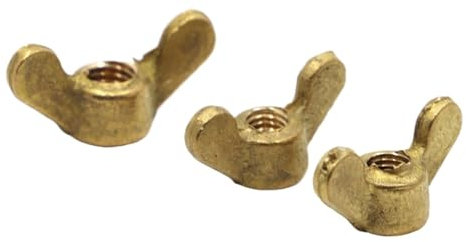 AQXYWQLP Écrou papillon en laiton DIN315, serrer à la main les écrous à oreilles M3 M4 M5 M6 M8 M10 M12(M4 2pcs)