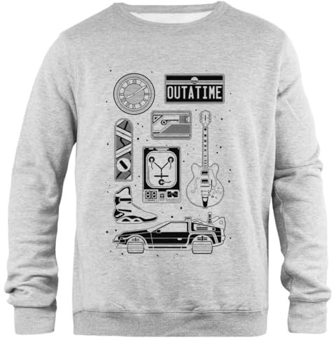 Zymbatee Bttf Icon Set Grauer Unisex-Pullover Mit Klassischer Passform Und Rundhalsausschnitt
