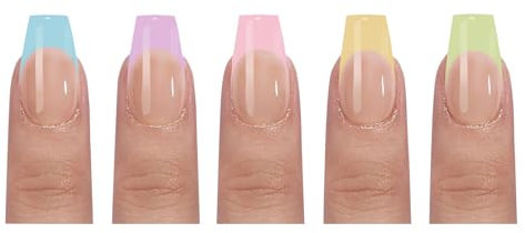 Gels Nails Tips Press On X Coat Tip 14 Sizes Pre-Coloreds Fakes Nails Extensions French Nails Tips Gifts