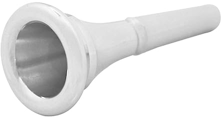 ULDIGI Professionelles Waldhorn Mundstück Aus Reinem Kupfer Langlebiges Ersatzteil Für Anfänger Und Profis Praktisches Zubehör Für Hornspieler Glatte Oberfläche Silberfarbene Optik Einset