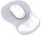 Giecy Tapis de Souris avec Support pour Repose-Poignets en Gel, Ergonomique Concave à Support Doux et Base antidérapante(Gris Argenté)