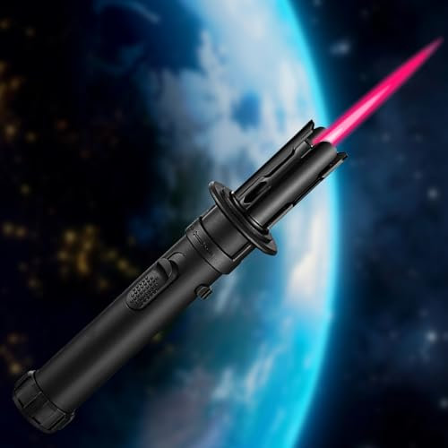 BAIFULAI Briquet Tempête À Jet Flamme: Briquet De Cuisine Durable, Coupe-Vent, Rechargeable Avec Gaz Butane Pour Camping, Griller Et Cuisson (Noir)