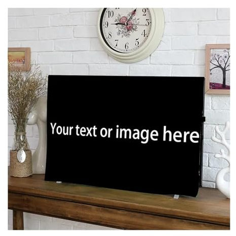 Outdoor TV Covers Copertura TV Antipolvere Copertura antipolvere per TV personalizzata con foto, compatibile con LED LCD moderni, decorazione in tessuto per soggiorno, 1 pezzo(Black,1 Pc 22 Inch Cover