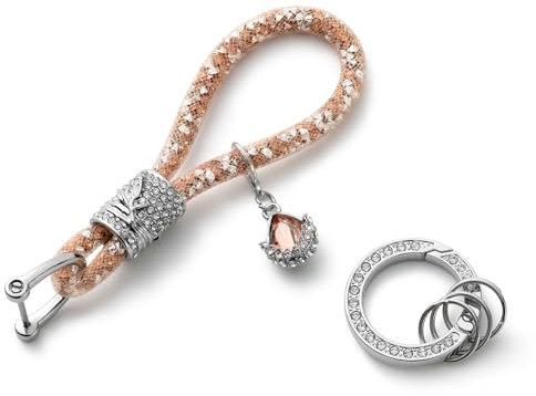 MORSUNBELA Schlüsselanhänger Champagner Glitzer schlüsselanhänger Damen Schlüsselanhänger Auto frauen Autoschlüssel Anhänger Strass