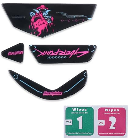 HUYUN Tapis de souris en verre ultra résistant avec bords arrondis et incurvés compatibles avec souris filaire Logi G502 RGB/HERO (Noir)